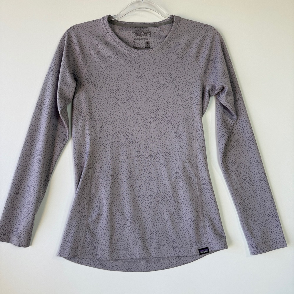 Patagonia Capilene Midweight Women‎ S Purple 44437 Excellent Baselayer Top